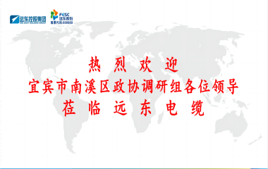 南溪區(qū)政協(xié)黨組書(shū)記、主席余水情率隊(duì)蒞臨遠(yuǎn)東電纜宜賓參觀調(diào)研
